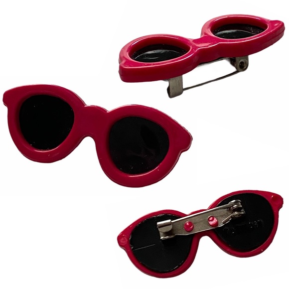 Jewelry - Sunglasses Pin— Small, Pink, Vintage 80s